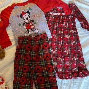 DISNEY CHRISTMAS PJs Mickey & Minnie SIBLING